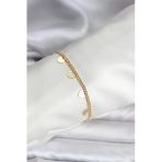 14K Gold Renk Kaplama Kalpli Model Cm Bileklik