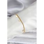 14K Gold Renk Kaplama Kalpli Model Cm Kadın Bileklik 5886