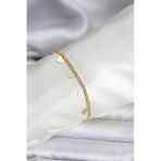 14K Gold Renk Kaplama Kalpli Model Cm Kadın Bileklik (Timya/1395) 195742