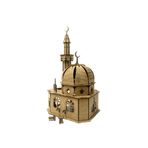 14lazerkesim 3d Büyük Boy Ahşap Kubbeli Cami Maketi Boyanabilir 86 Parça
