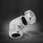 14mm Sıkıştırma Uydurma 1/4 90 Derece OD DIY Büküm Derecesi Dirsek Çift Sert Boru Tüp Konektörü Bilgisayar Bağlantı Parçaları Için Su Sıvı Soğutma | Montaj (SILVER)