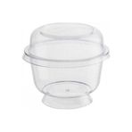14Süs Ayaklı Tatlı Ve Sunum Kasesi Kapak 200 Ml Ps - Paket ( 25 Ad )