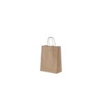 14Süs Burgu Saplı Kraft Kağıt Çanta 19x8x24 cm25li