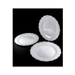 14Süs Plastik Tabak Ps 23cm - 6 Adet (1 Paket) Beyaz