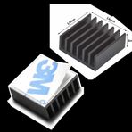 14x14x6mm Aluminyum Soğutucu Siyah M3 Yapıştırma Etiketli Raspberry Xbox Chipset Ekran Kartı Ram