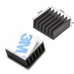 14x14x6mm Aluminyum Soğutucu Siyah Termal Yapıştırma Etiketli Raspberry Xbox Chipset Ekran Kartı Ram