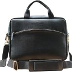15.6 Inç Laptop Çantası & Evrak Çantası Unisex 39X30X4 Cm. Vegan Deri Siyah