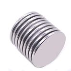 15 Adet 25x2,5 mm Yuvarlak Güçlü Neodyum Mıknatıs Çap 25mm Kalınlık 2,5mm
