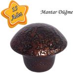 15 Adet Bakır Mantar Düğme Kulp Mobilya Çekmece Dolap Kapak Kulbu Metal Kulp Aksesuarları Vidalı