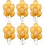 15 Adet Metalik Sedefli Altın (Gold) Balon, Helyumla Uçan-Dogum Günü-Parti-Kaliteli Balon
