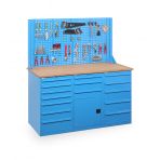 15 Çekmeceli Dolaplı Takım Asma Panolu Çalışma Tezgahı -1850 Mm