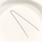 15 CM UZUN ZİNCİR TEKLİ GÜMÜŞ KÜPE - RODYUM BEYAZ