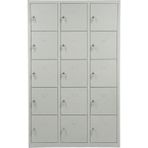 15 Gözlü Metal Emanet Dolabı 118X40X170