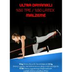 15 KG Kırmızı Barfiks Direnç Bandı – Orta Sert Kas Geliştirme Pilates Fitness Lastiği