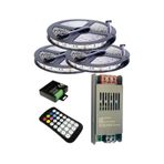 15 Metre 12v 60 Ledli Rgb Dış Mekan Silikonlu Şerit Led 16,5a Slim Trafo 24 A Rf Led Kontrol Üniteli