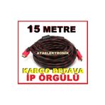15 Metre HD KABLO Hdmi HD KABLO Altın Kaplama Hdmi Kablo 1080P 3D PS3 LCD UYDU PC İP SARGILI