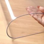 1,5 mm PVC Şeffaf Masa Örtüsü Koruyucu Su Geçirmez Masa Pedi, Isıya Dayanıklı Masa Örtüsü, Kahve ve Yazı Masaları için Dikdörtgen Masa Koruyucusu (150x160 cm/59x63 inç)