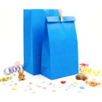 15 x 29 x 8 cm Renkli Kese Kağıdı 10 Adet, Hediyelik Poşet, Hediye Kutusu - Mavi