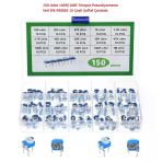 150 Adet 100R/1Mr Trimpot Potansiyometre Seti Dik Rm065 15 Çeşit Şeffaf Çantada