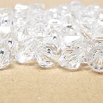 150 adet çift koni boncuklar, kristal, iki adet eşkenar boncuklar, fasetli boncuklar, akrilik boncuklar 10 x 10 mm