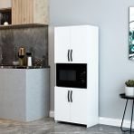 150 cm Mikrodalga – Fırın Dolabı | Çok Amaçlı Mutfak Dolabı | Fonksiyonel Saklama Dolabı - Beyaz