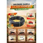 150 Metre 16MM Deliksiz Damla Sulama Hazır Set – 80 Ağaç Uyumlu