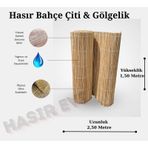 1,50 Metre X 2,50 Metre Kamış Hasır Bahçe Çiti Balkon Çiti Gölgelik
