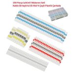 150 Parca Lehimli Makaron Seti Kablo Birlestirici Ek Muf 4 Cesit Plastik Cantada