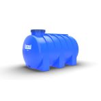 1500 Litre Polietilen Yatay Su Deposu - Mavi