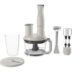 1500 Watt Beyaz Blender Seti, Güçlü ve Şık Tasarım - Ahşap - Beyaz