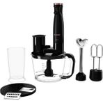 1500W 1750ML Siyah Blender Seti, Güçlü ve Şık Mutfak Cihazı - Ahşap