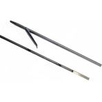 150CM 6.5mm Paslanmaz Çelik Çentikli Tahitian Zıpkın Şişi - Gri