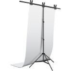 150x200cm Beyaz Pvc Fon 160x240cm T Stand Kit Stüdyo Çekim Seti White Fund Kit
