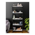 152 cm 5 Raflı Metal Kitaplık - Modern Salon, Ofis ve Çalışma Odası Düzenleyici