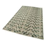 153x262 cm Kareli Kilim Bej Kareli Yün El Dokuma Modern Geometrik Etnik Eskitme Desenli Boho Oturma Odası Salon Yolluk Koridor Mutfak Halısı