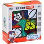 1543 Speed Küp 4'lü Aile Paketi Megaminx Pyramis - Renkli