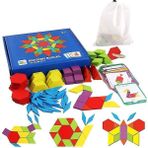155 Adet Jigsaw Puzzle Oyunu Çocuk Oyuncakları Ahşap Montessori Erkek Kız Çocuklar Için Erken Eğitici Oyuncaklar