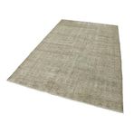 157x262 cm Kareli Kilim Bej Kareli Yün El Dokuma Modern Geometrik Etnik Eskitme Desenli Boho Oturma Odası Salon Yolluk Koridor Mutfak Halısı