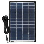 15W 12V Polikristal Güneş Paneli Kiti, RV Tekne Bahçe Işıkları için Yüksek Verimli Hava Koşullarına Dayanıklı Şarj Cihazı, DC 5.5x2.1mm Arayüzü, Kolay Kurulum