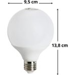 15WATT E27 Duylu 6500KELVIN Beyaz Işık 1350LÜMEN A Enerji G95 LED Glop Ampul 1 Adet Adet