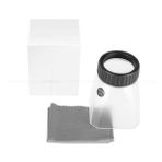 15X Silindir Tipi Cup Büyüteç Masaüstü 45mm Akrilik Lens