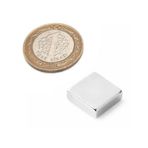 15x15x5 mm Neodyum Güçlü Kare Mıknatıs (4 Adet Set)