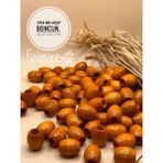 15X18 mm Oval Ahşap Boncuk (50 Gram 40 Adet) Makrome Çanta Tasarım Tahta Boncuk Delik Çapı 7 mm - Turuncu
