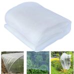 15x20m Sebze Koruma Ağı 40 Mesh ct Bariyer Bitki Koruma için İnce Bahçe Ağı Sebzeler, Meyveler, Çiçekler ve Seralar için Etkili Haşere Kontrolü