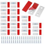 16 adet ultra ince kapı mıknatısı, paslanmaz çelik dolap kilitleri, kendinden yapışkanlı manyetik kilit, sürgülü kapılar, mutfak, pencere, dolap için (gümüş)