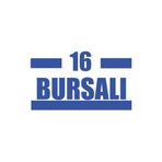 16 Bursalı Araba Sticker 17X17 Cm Mavi