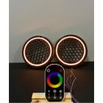 16 cm Dokunmatik Kumandalı Neon Işıklı Midrange Hoparlör Kapağı 1 Takım (2 Adet)