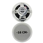 16 Cm Trafolu Tavan Tipi Hoparlör - Alçıpan Uyumlu Trafolu Sütun Hoparlör - 20 Watt Beyaz