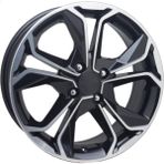 16 Inç 5X114.3 Megane 3 4 Corolla I20 Uyumlu Siyah Elmas Kesim Jant Modeli Renault Toyota Hyundai (4 Adet)