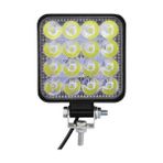 16 LED Kare Off Road İş Makinası Çalışma Lambası Sis Farı 48 W